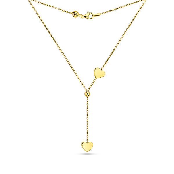 Колье-галстук из желтого золота (арт. 352693ж) – изображение 2