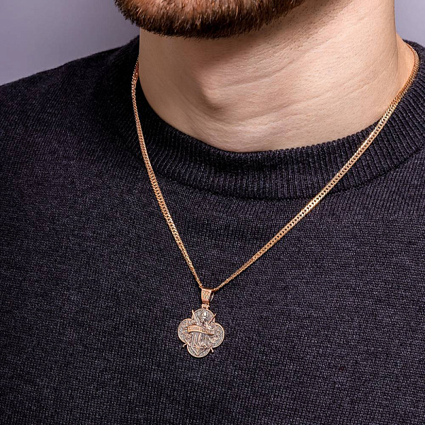 Золотий підвіс Слава Україні (арт. 440949ч) – зображення 5