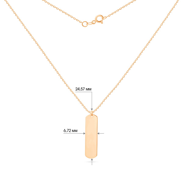 Колье из красного золота (арт. 351951) – изображение 3