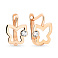 Детские сережки «Бабочки» из золота с фианитами (арт. 106141) – изображение 1