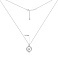 Серебряное колье с подвеской с перламутром (арт. 7507/2629п) – изображение 3