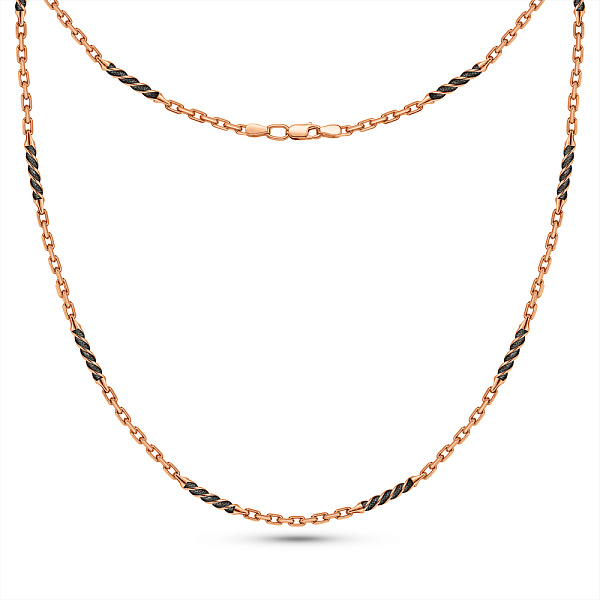 Золотая цепочка с чернением (арт. 360345ч) – изображение 2