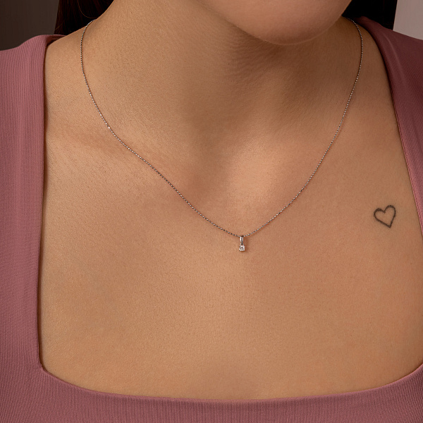 Золотий кулон з діамантом (арт. П011170010б) – зображення 2