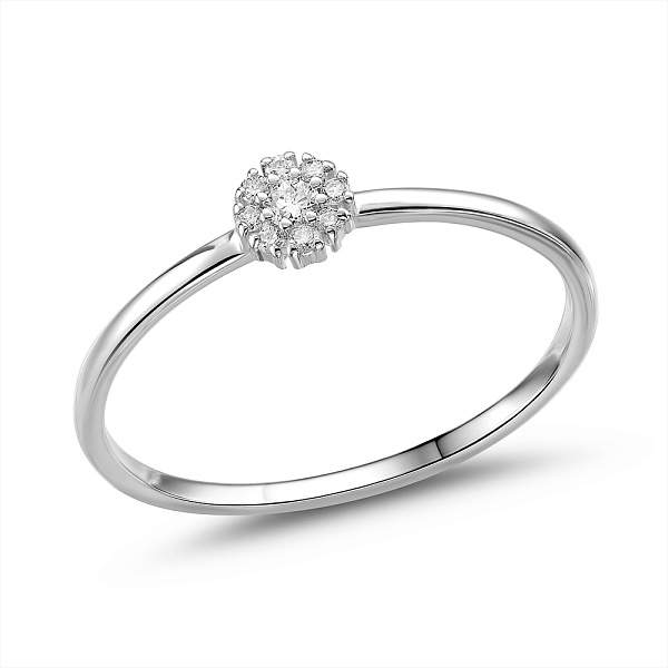 Золота каблучка з діамантами (арт. К011879005б) – зображення 1