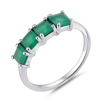 Серебряное кольцо с агатом (арт. 7501/2189640Аз)