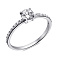 Серебряное кольцо с фианитами (арт. 7501/1107кю) – изображение 1
