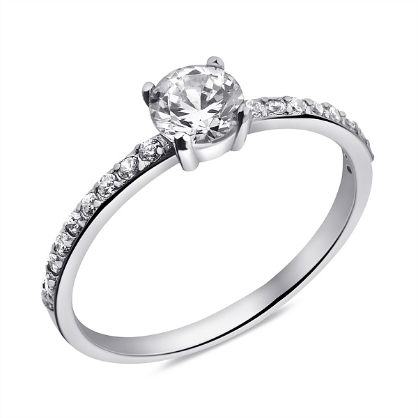 Серебряное кольцо с фианитами (арт. 7501/1107кю) – изображение 1