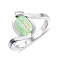 Серебряное кольцо с опалом (арт. 7501/4658Поб) – изображение 2
