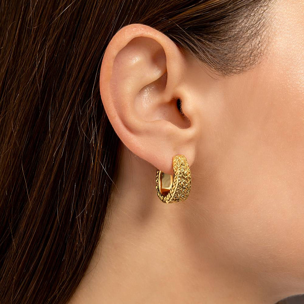 Сережки Francelli з жовтого золота (арт. 1091861/15ж) – зображення 4