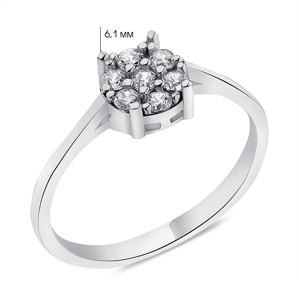 Серебряное кольцо с фианитами (арт. 7501/6161) – изображение 2