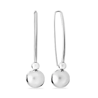 Сережки з білого золота (арт. 100965/4б)