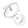 Серебряное кольцо гвоздики с фианитами (арт. 7501/8831) – изображение 1