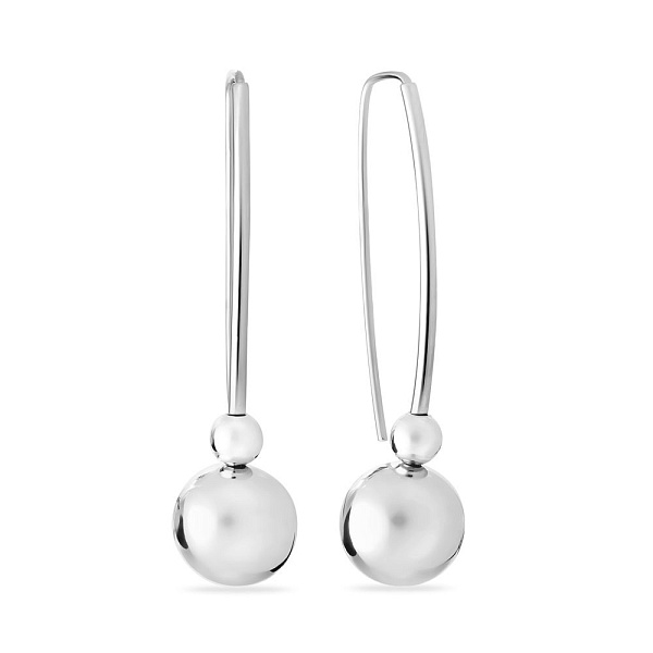 Сережки з білого золота (арт. 100965/4б) – зображення 1