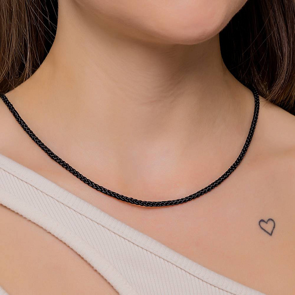 Шовковий ювелірний шнурок з золотим замком (арт. 11203-10) – зображення 2