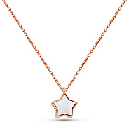 Золотое колье с перламутром (арт. 352591п)