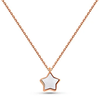 Золоте кольє з перламутром (арт. 352591п)