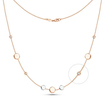 Золоте кольє з фіанітами (арт. 352658кб)