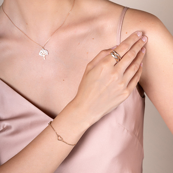 Золотий браслет з емаллю (арт. 326206еч) – зображення 3