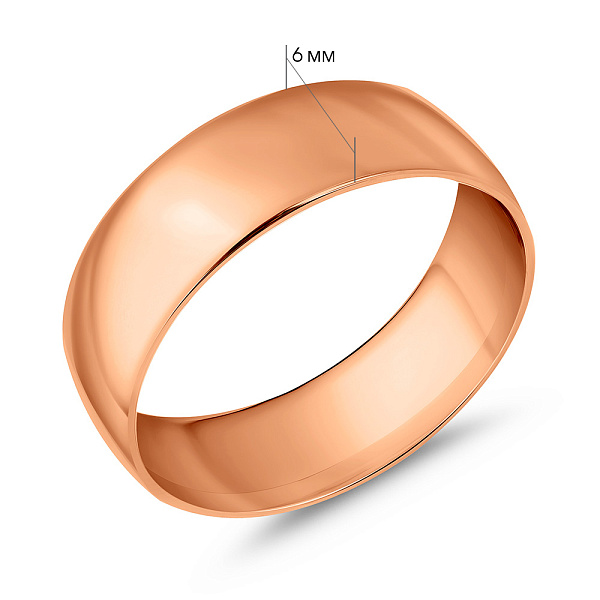 Широка обручка Європейка з золота (арт. 239095) – зображення 4