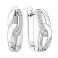 Серьги из серебра с фианитами (арт. 7502/10065) – изображение 1