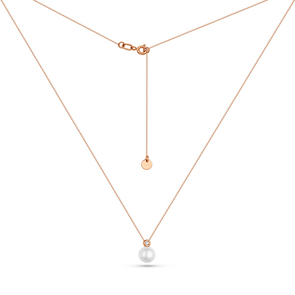 Золоте кольє з перлами (арт. 360356/2) – зображення 2