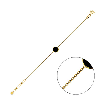 Браслет Лýна из желтого золота (арт. 341257жеч)