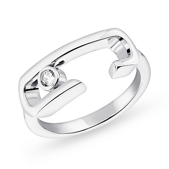 Кольцо из серебра с фианитом (арт. 7501/5095)