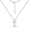 Серебряное колье Крестик с фианитами (арт. 7507/1477/3) – изображение 2
