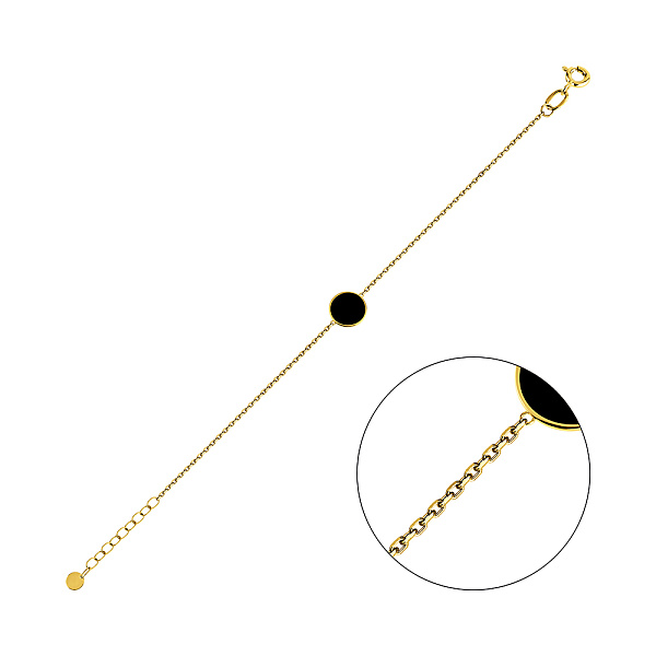 Браслет Лýна из желтого золота (арт. 341257жеч) – изображение 1