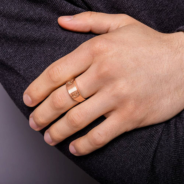 Печатка з червоного золота (арт. 180552) – зображення 2