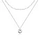Серебряное колье Сердце без камней (арт. 7507/1816) – изображение 1