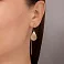 Золотые сережки-протяжки Francelli (арт. 1092031ж) – изображение 2
