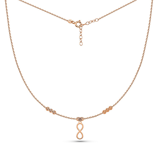 Колье из красного золота Бесконечность (арт. 352514) – изображение 2