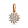 Кулон з червоного золота з діамантами (арт. 3191504201) – зображення 1