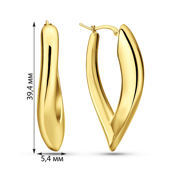 Золотые серьги Francelli (арт. е1091797ж) – изображение 3