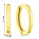 Сережки-кільця з жовтого золота (арт. 110636ж) – зображення 4