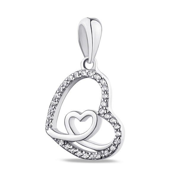 Серебряный кулон Сердце (арт. 7503/3674) – изображение 1