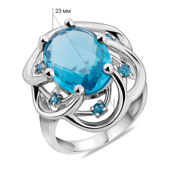 Золота каблучка з кварцом (арт. 152882бПкг) – зображення 6