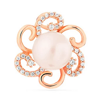 Золотой подвес с жемчужиной и фианитами (арт. 422890прлб)