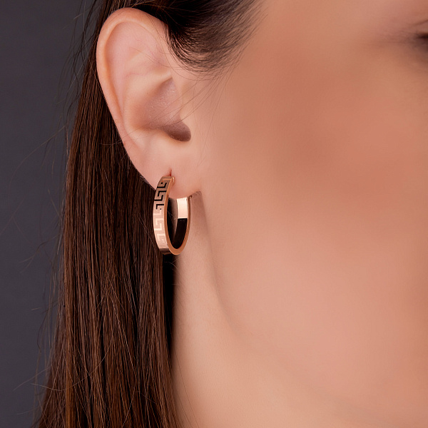 Серьги Олимпия из красного золота (арт. 1091206/25) – изображение 2