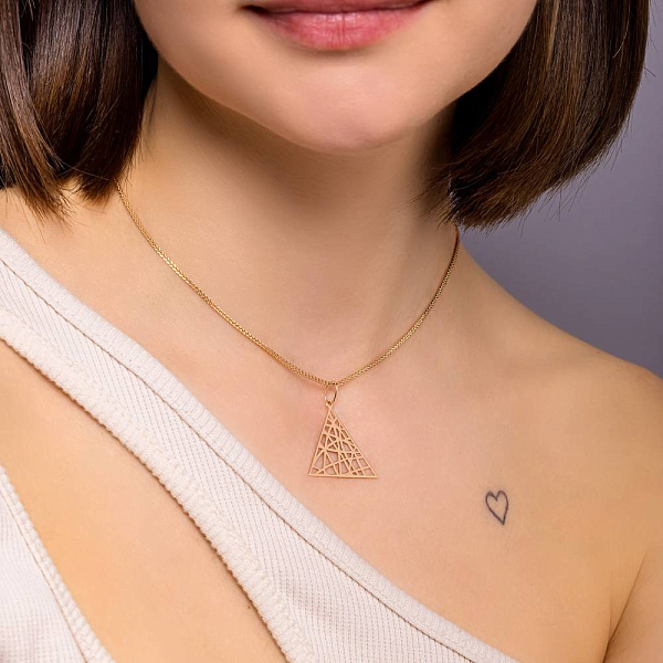 Кулон из красного золота (арт. 441285) – изображение 2