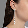 Серьги-подвески из белого золота (арт. 107261б) – изображение 2