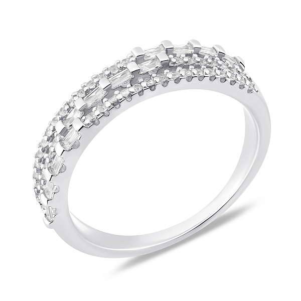 Серебряное кольцо с фианитами (арт. 7501/8508) – изображение 3