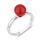 Серебряное кольцо с кораллом (арт. 7501/2136279Крк) – изображение 1
