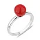 Серебряное кольцо с кораллом (арт. 7501/2136279Крк) – изображение 1