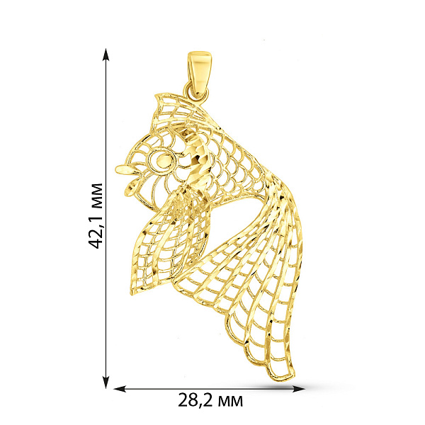 Золотой кулон Francelli Рыба (арт. 424905ж) – изображение 2