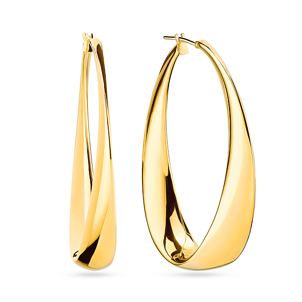 Золотые серьги конго Francelli (арт. 105504ж) – изображение 1