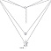 Серебряное колье "Звезда" с фианитом (арт. 7507/1275) – изображение 3