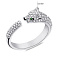 Серебряное кольцо с фианитами (арт. 7501/6069аз) – изображение 2