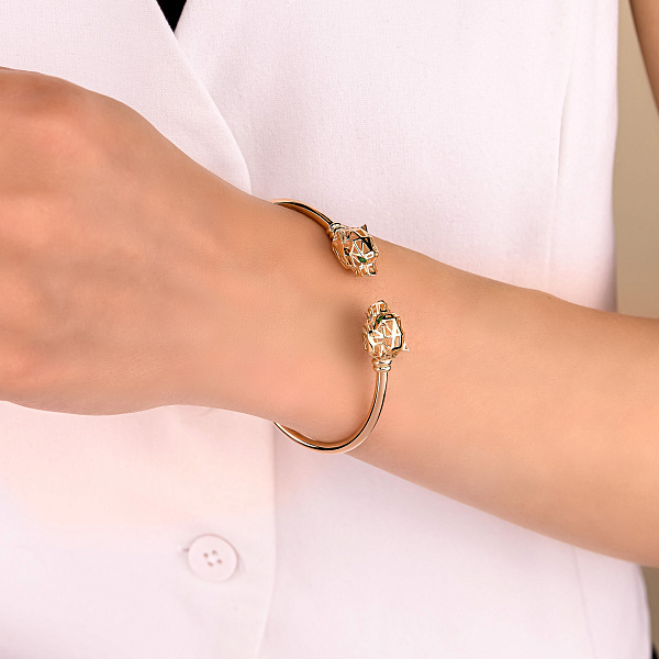 Золотой браслет Пантера с фианитами (арт. 326860з) – изображение 3